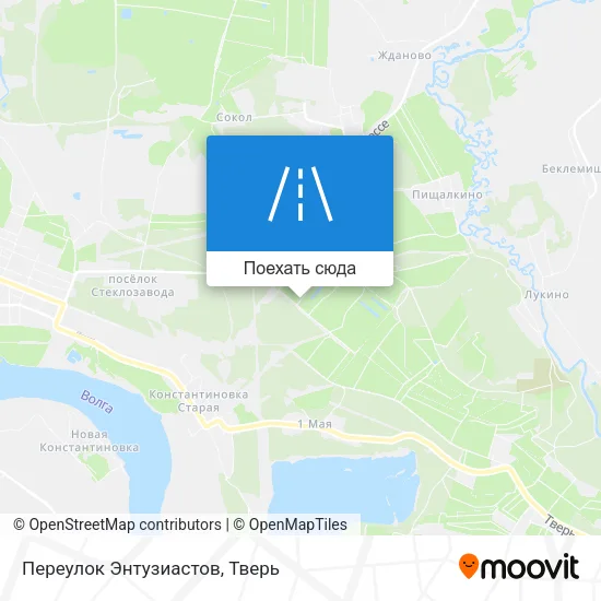 Карта Переулок Энтузиастов