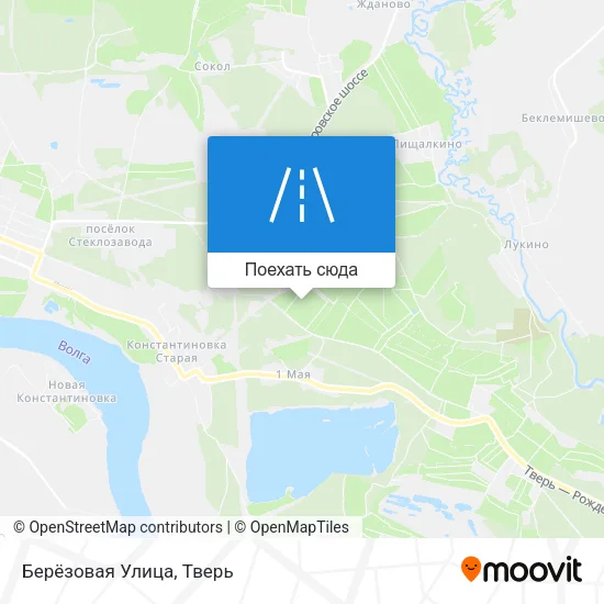 Карта Берёзовая Улица