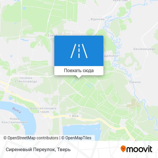 Карта Сиреневый Переулок