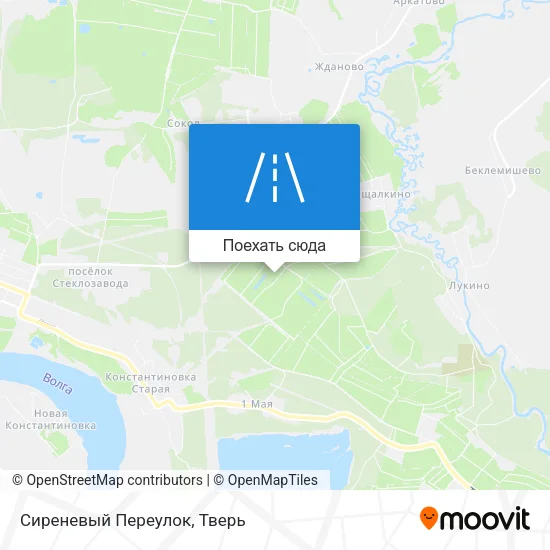 Карта Сиреневый Переулок