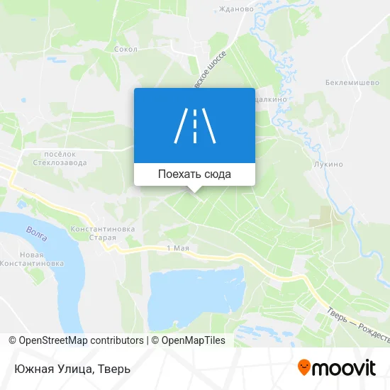 Карта Южная Улица