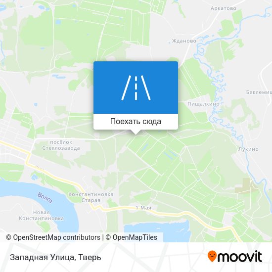 Карта Западная Улица