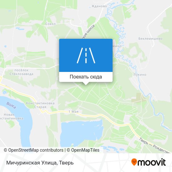 Карта Мичуринская Улица