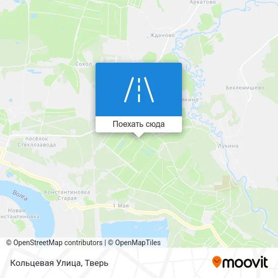 Карта Кольцевая Улица
