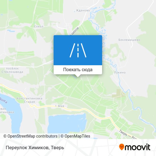 Карта Переулок Химиков