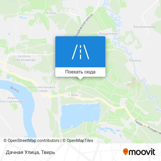 Карта Дачная Улица