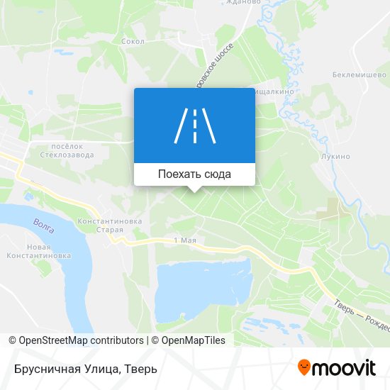 Карта Брусничная Улица