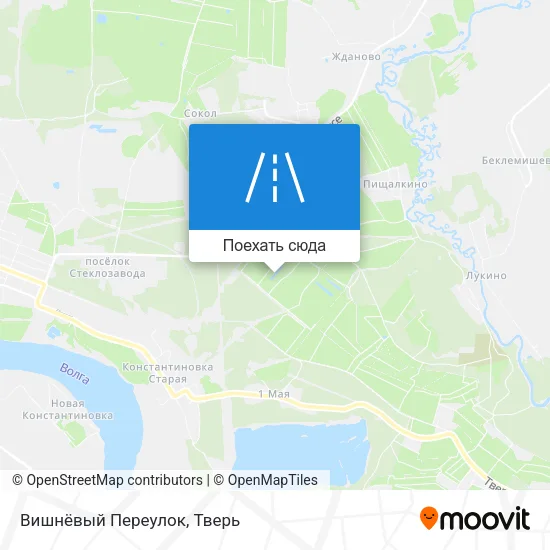Карта Вишнёвый Переулок