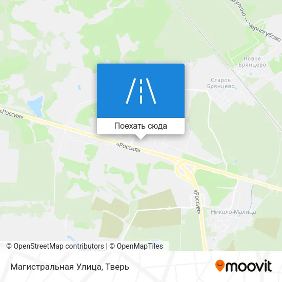 Карта Магистральная Улица