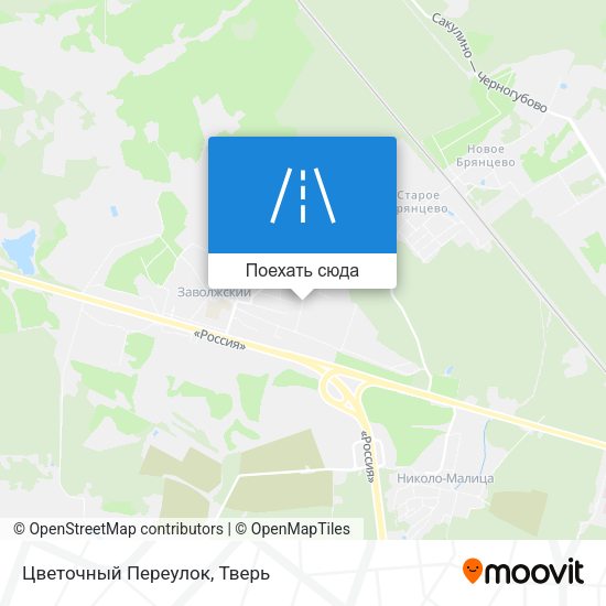 Карта Цветочный Переулок