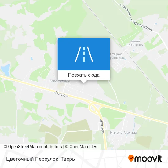 Карта Цветочный Переулок