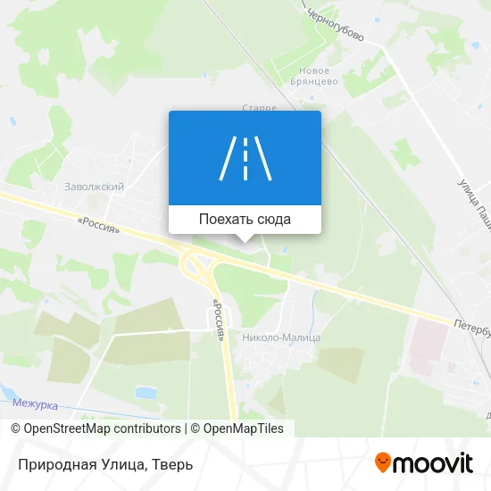 Карта Природная Улица