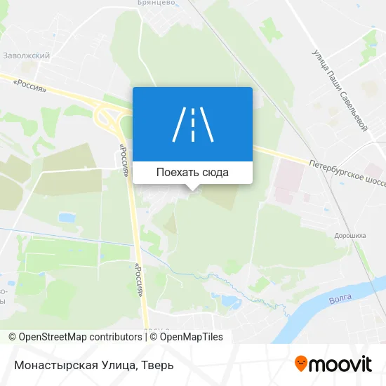 Карта Монастырская Улица