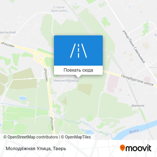 Карта Молодёжная Улица