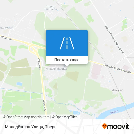 Карта Молодёжная Улица