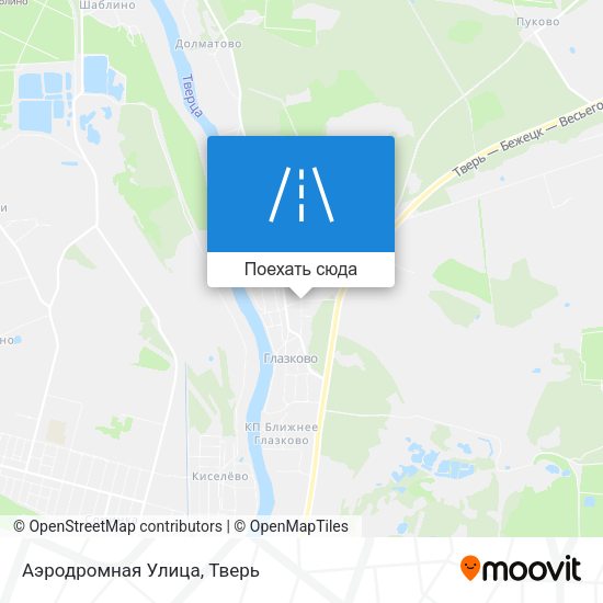 Карта Аэродромная Улица