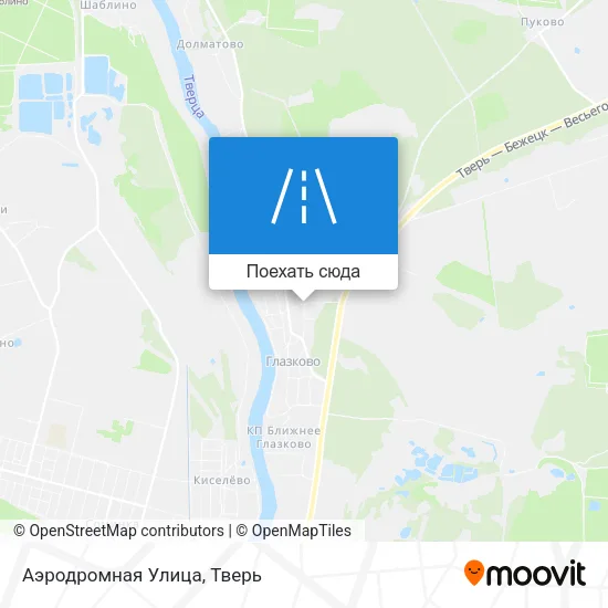 Карта Аэродромная Улица