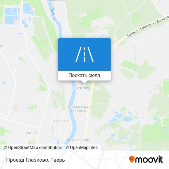 Карта Проезд Глазково