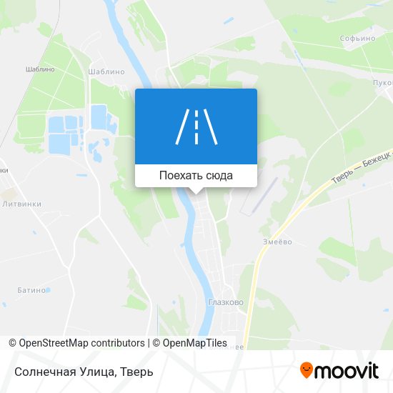 Карта Солнечная Улица