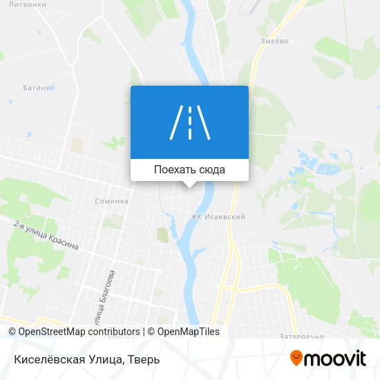Карта Киселёвская Улица