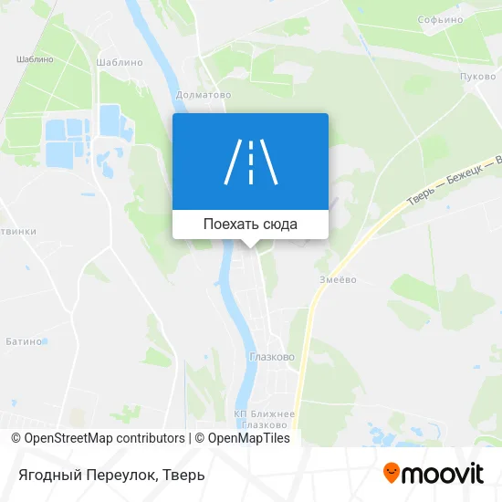 Карта Ягодный Переулок