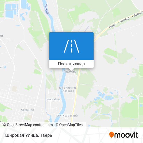 Карта Широкая Улица