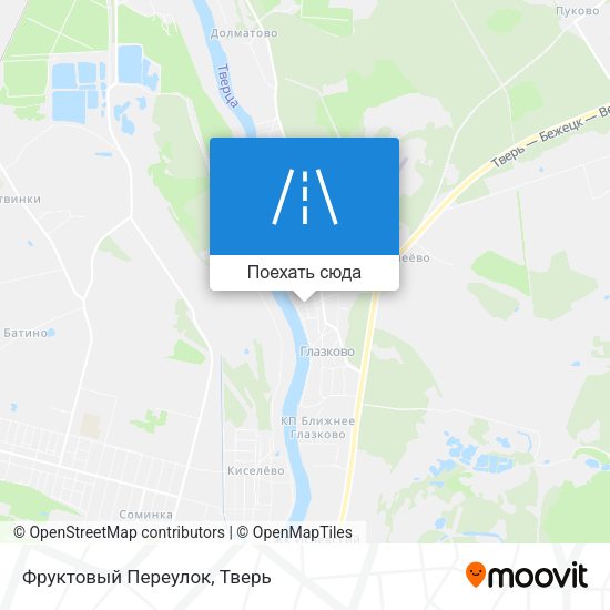 Карта Фруктовый Переулок