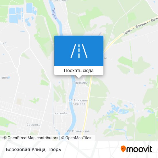 Карта Берёзовая Улица