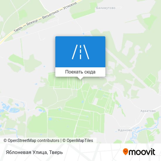 Карта Яблоневая Улица