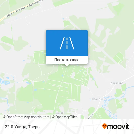 Карта 22-Я Улица