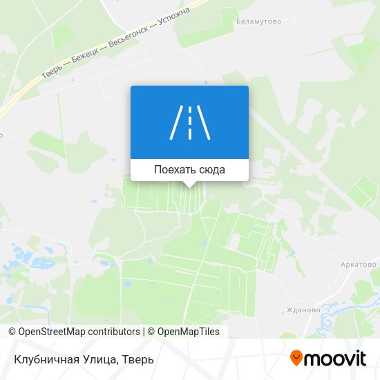 Карта Клубничная Улица