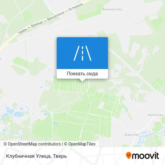 Карта Клубничная Улица