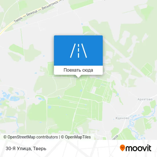 Карта 30-Я Улица