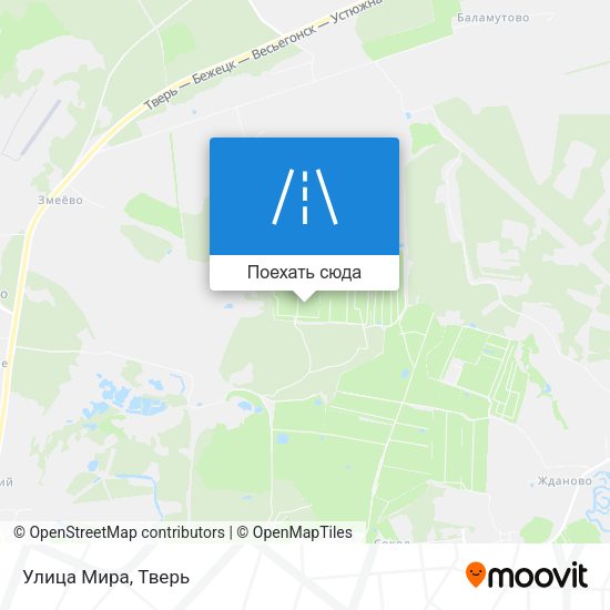 Карта Улица Мира