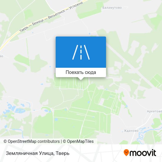 Карта Земляничная Улица