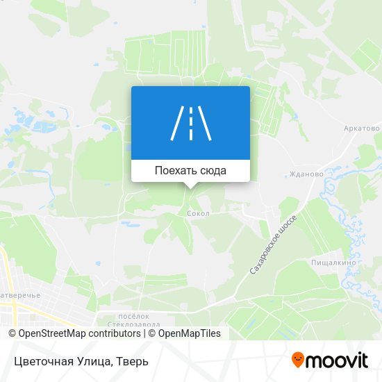 Карта Цветочная Улица