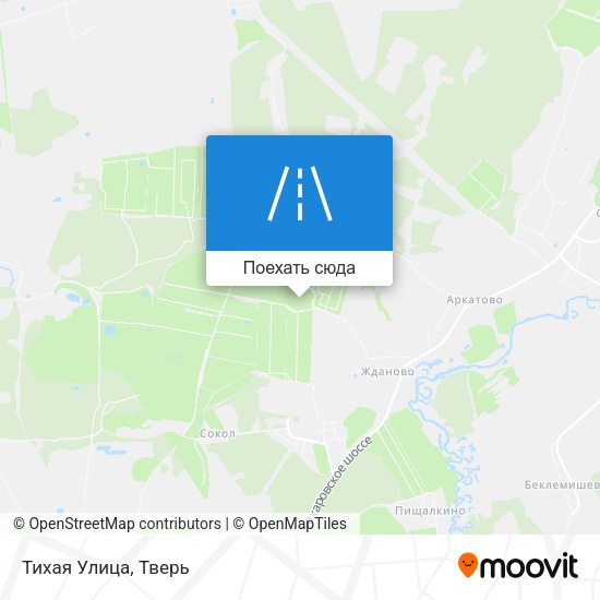 Карта Тихая Улица