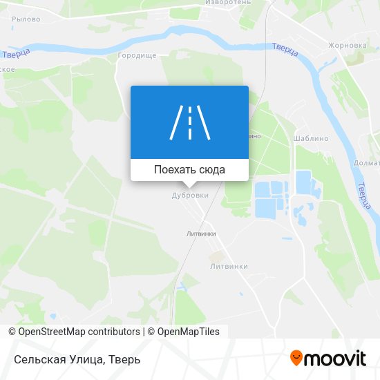 Карта Сельская Улица