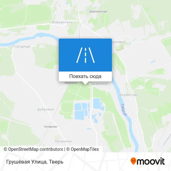 Карта Грушёвая Улица