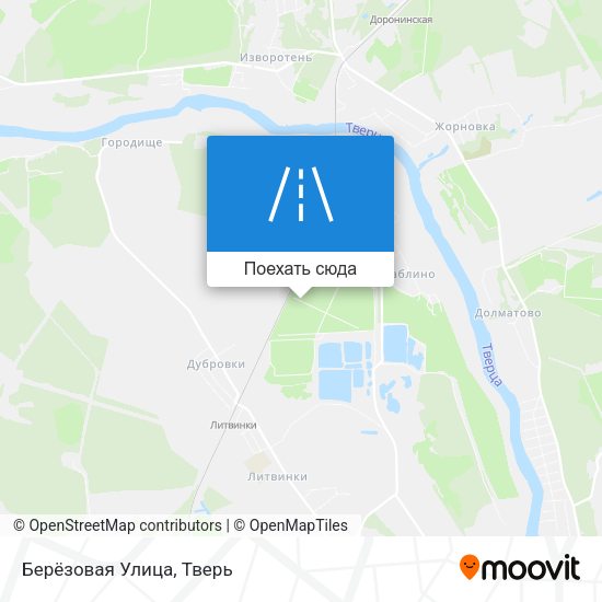 Карта Берёзовая Улица