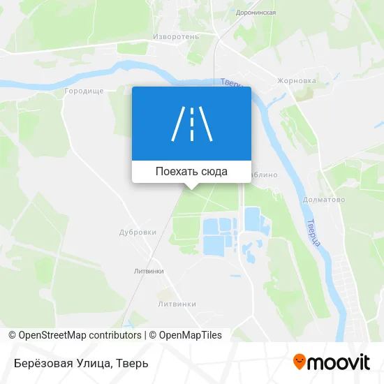 Карта Берёзовая Улица
