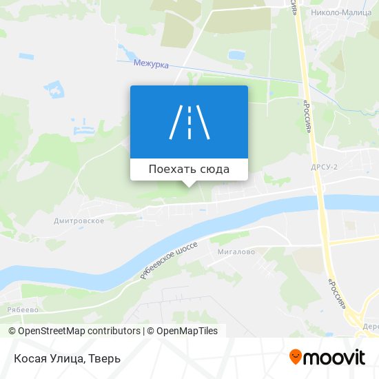 Карта Косая Улица