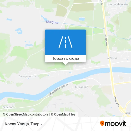 Карта Косая Улица