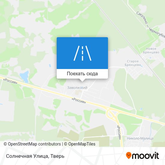 Карта Солнечная Улица