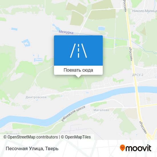 Карта Песочная Улица