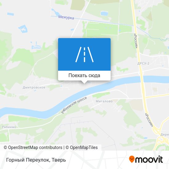 Карта Горный Переулок