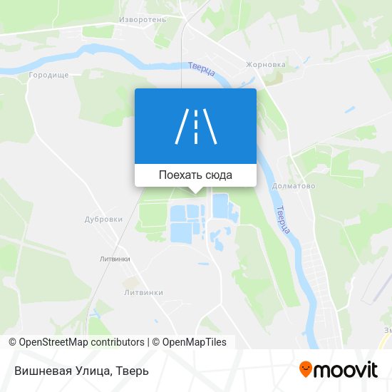 Карта Вишневая Улица