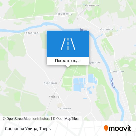Карта Сосновая Улица