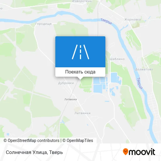 Карта Солнечная Улица