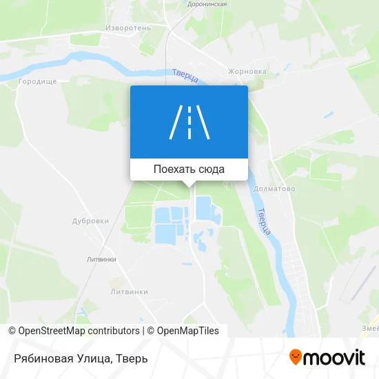 Карта Рябиновая Улица